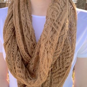 Fluffy n warm tan scarf!